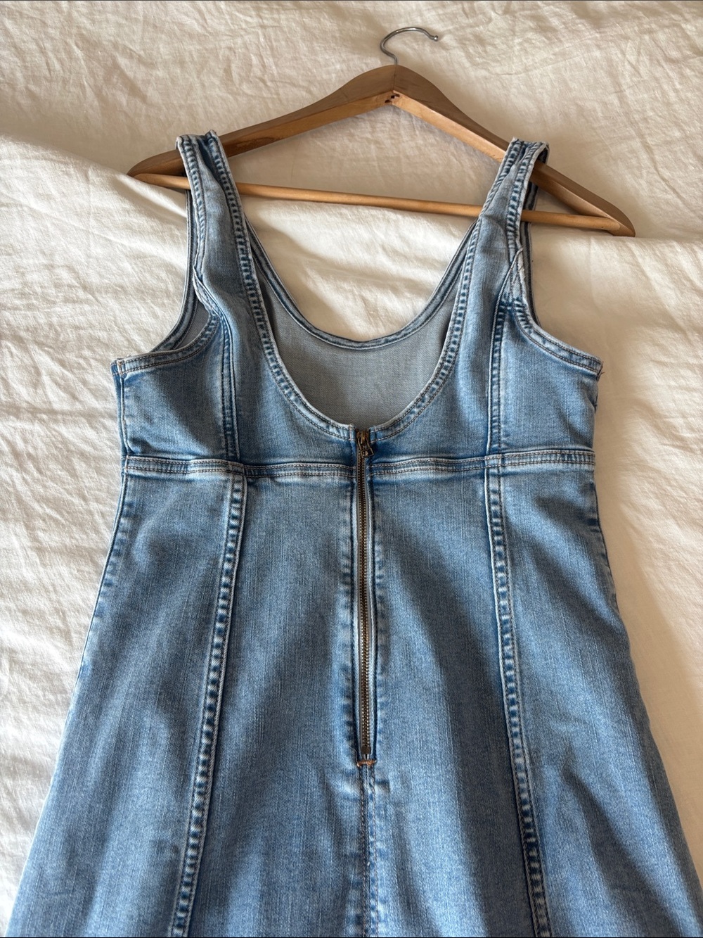 WESTERN STYLE🐎 American Eagle Outfitters Light Blue Denim Dress - Picture 9 of 9